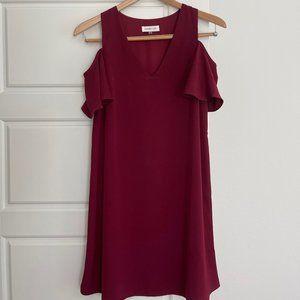 Sugar Lips Ruffle Shoulder Dress